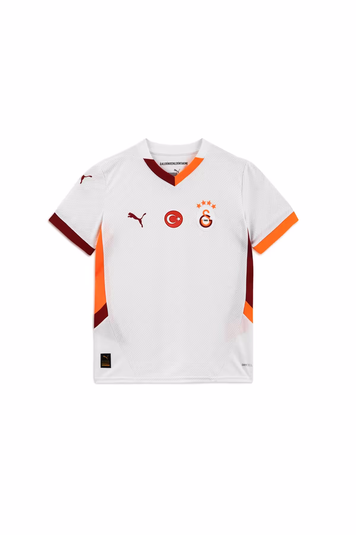 پیراهن ورزشی سفید دخترانه و پسرانه بچگانه 2024 2025 جابجایی فوتبال ان جرسی Puma