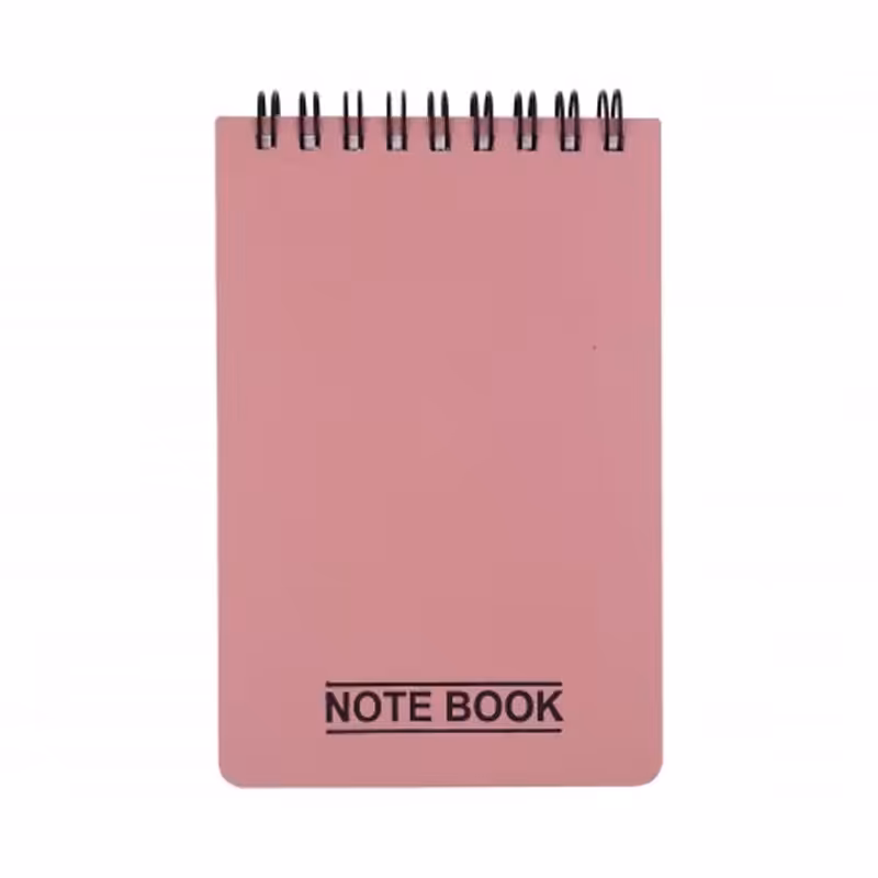 دفتر یادداشت پاپکو مدل سیم از بالا کد NB-616 رنگ گلبهی