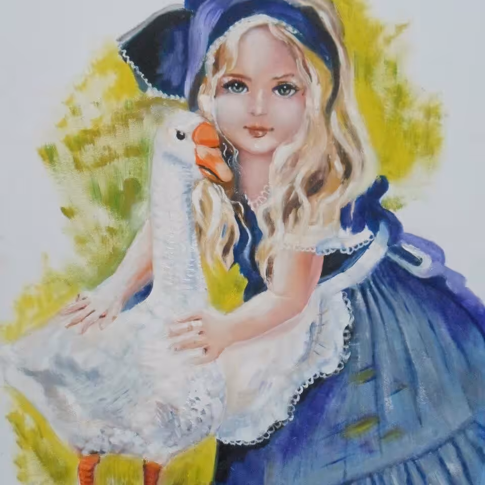 نقاشی رنگ روغن روی مقوای ماکت