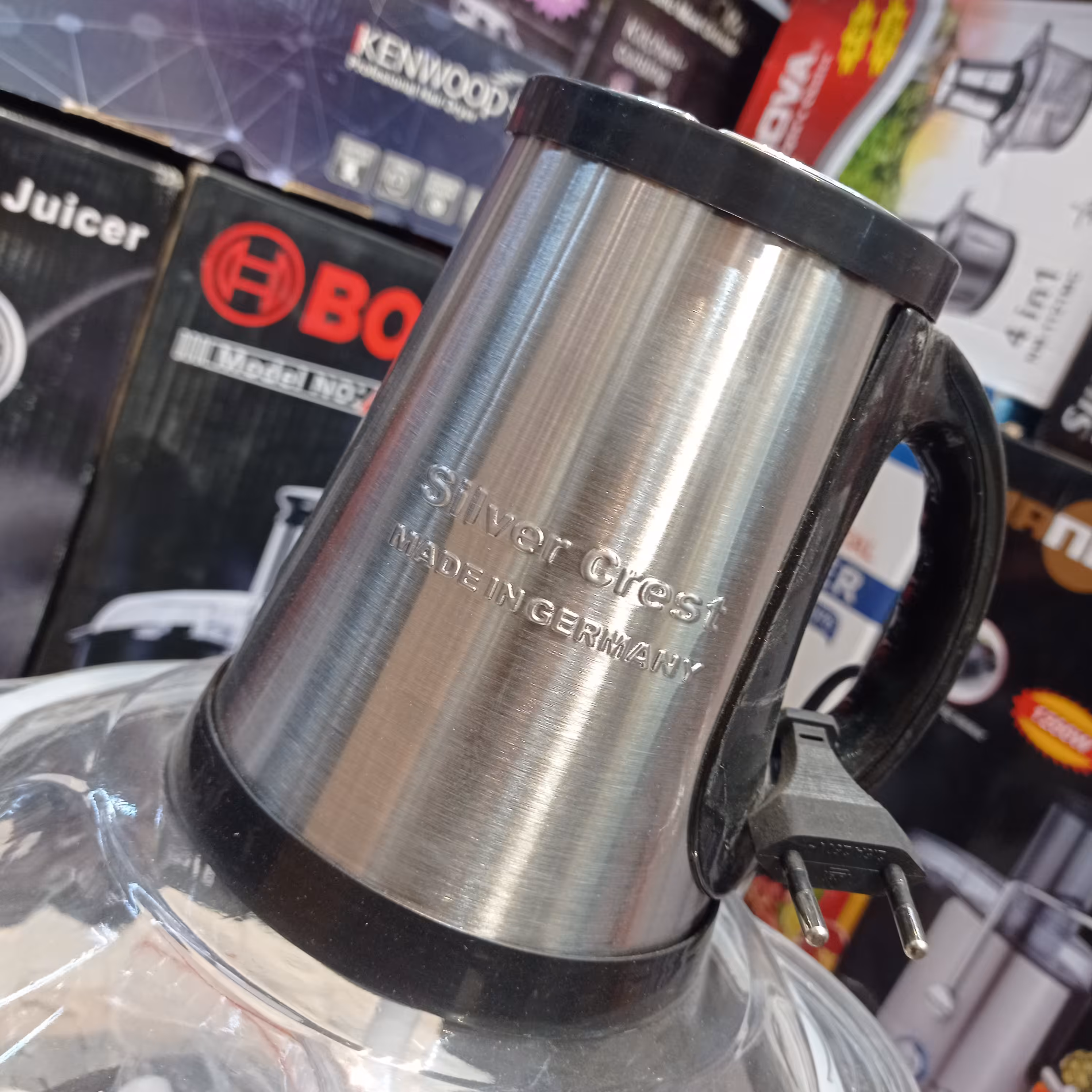 خردکن و غذاساز سیلورکرست 5لیتری6000وات اصلی حکاکی بدنه 6تیغه فولادی