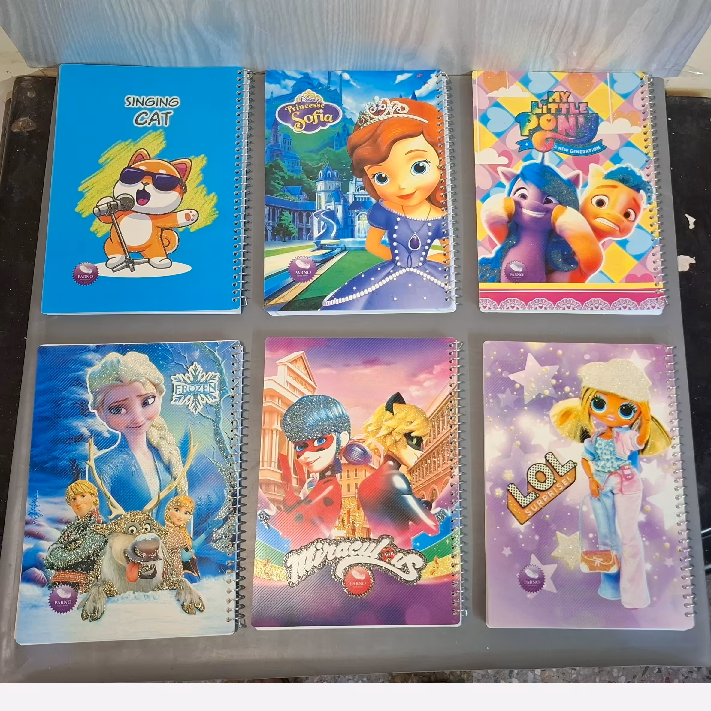 دفتر مشق 80 برگ جلد طلقی اکلیلی