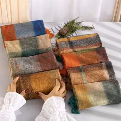 شال مخمل پاییزه