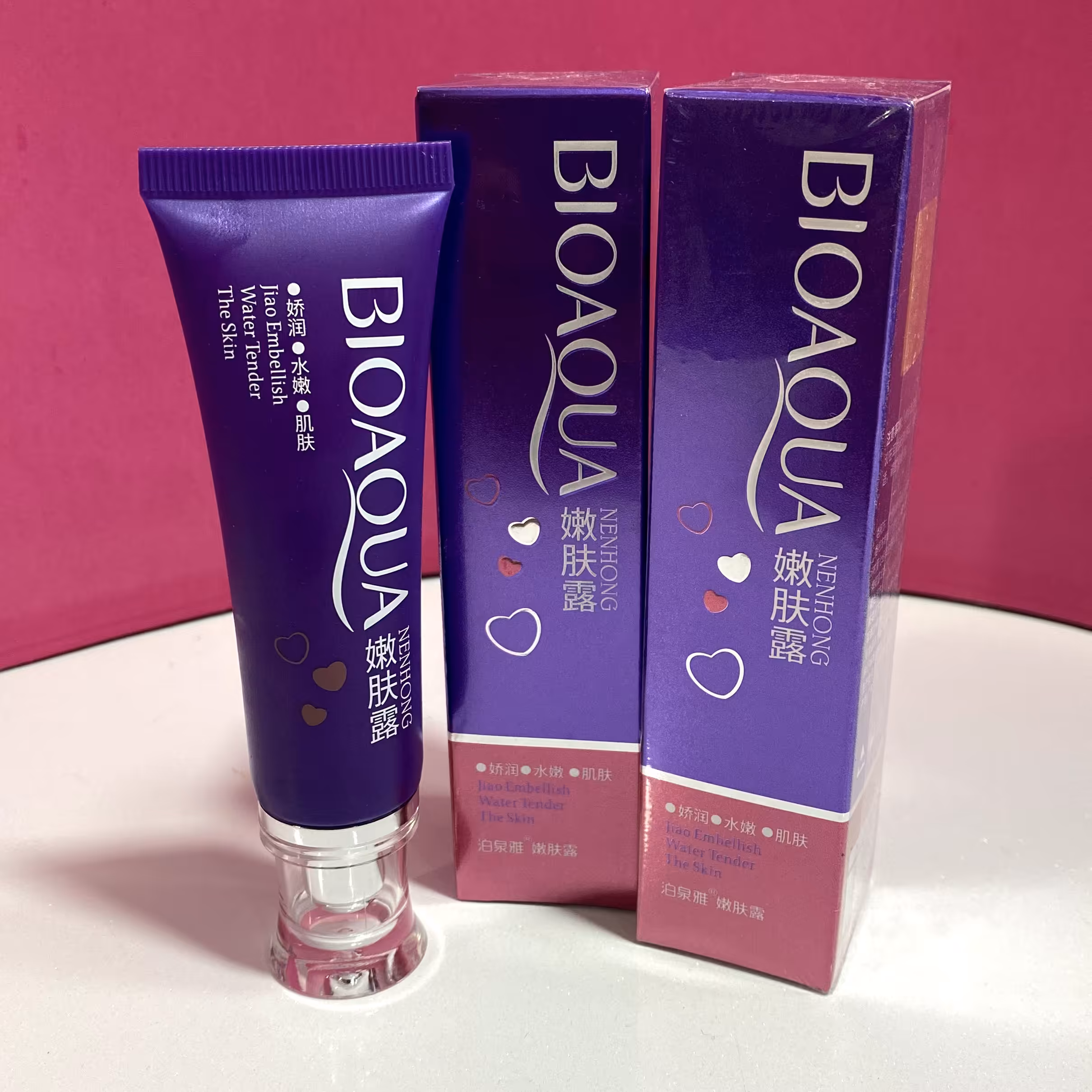 کرم روشن کننده و صورتی کننده بیوآکوا 