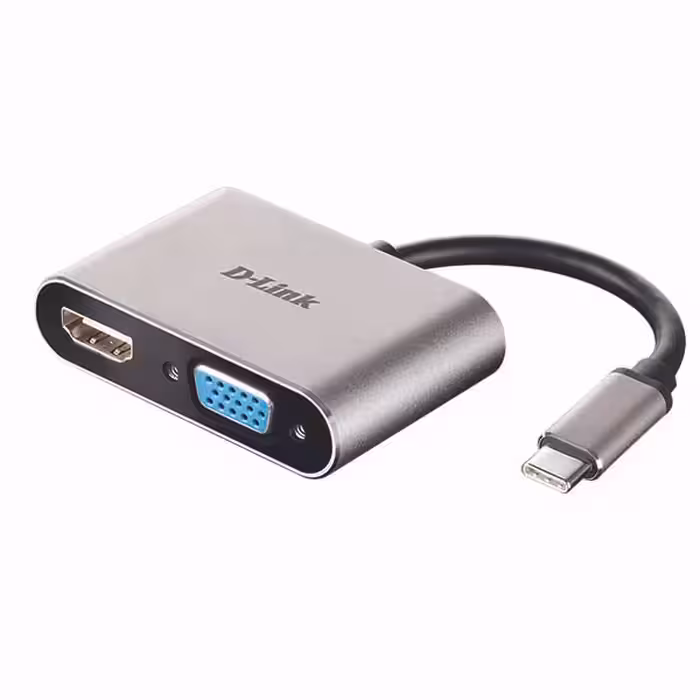 مبدل USB Type-C به HDMI/VGA دی لینک مدل DUB‑V210