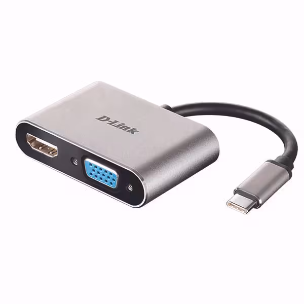 مبدل USB Type-C به HDMI/VGA دی لینک مدل DUB‑V210