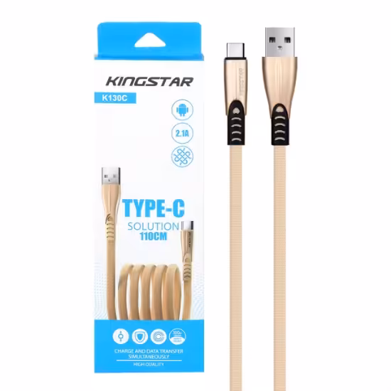 کابل تبدیل USB به Type C کینگ استار مدل K130 C