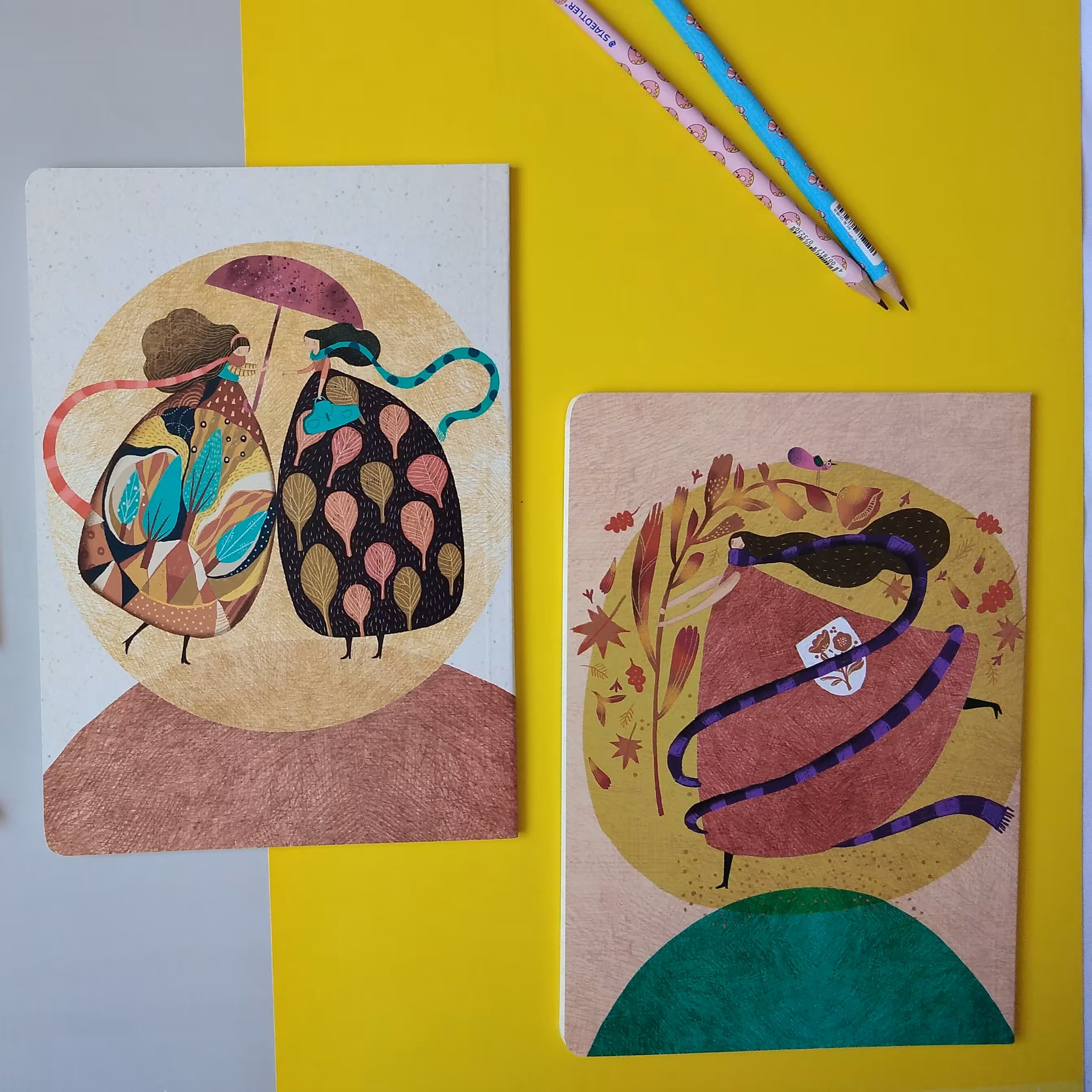 دفتر خط دار مستر نوت، 12 طرح 12 ماه سال، ته چسب، 40 برگ (نوشت افزار مداد) 