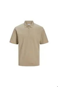 تی شرت یقه پولو نود مردانه JACK MAC ZIP &#039;S POLO T Jack Jones Jack &amp; Jones