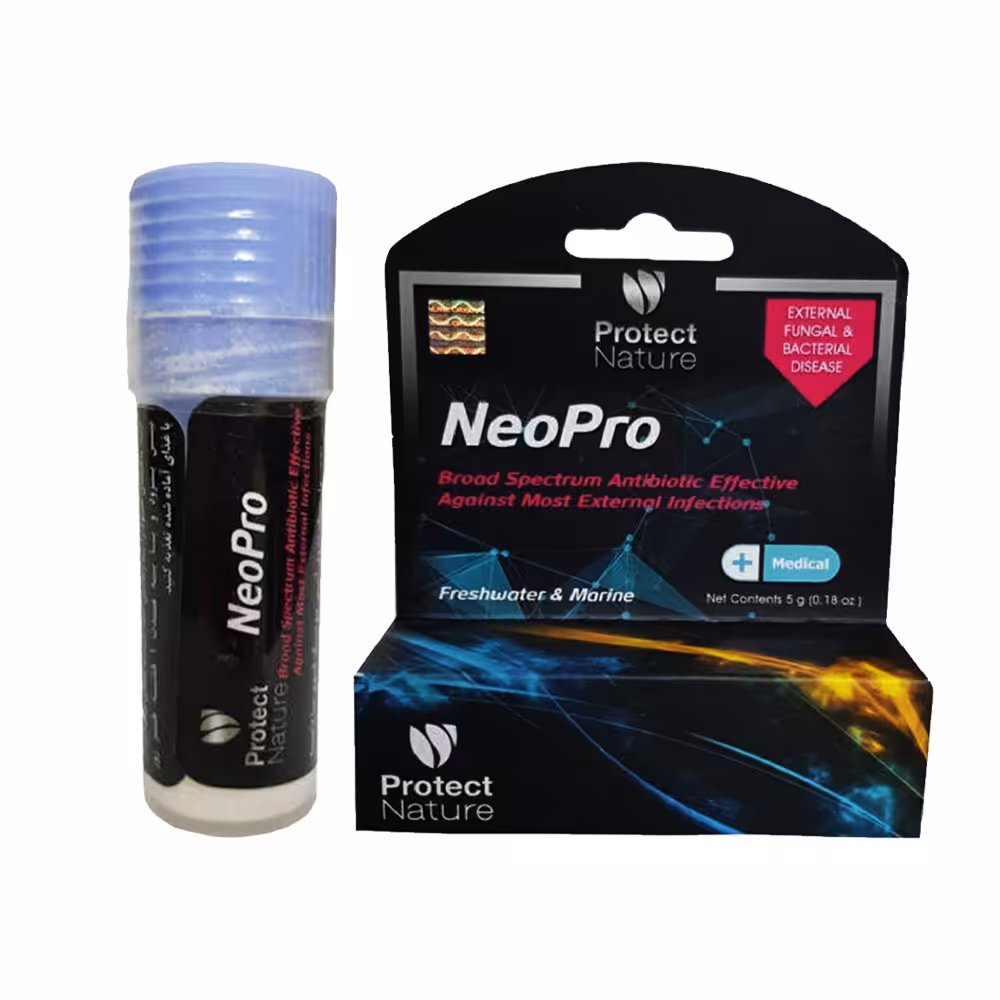 پودر درمانی ضد باکتری آبزیان پروتکت نیچر Neo Pro (5 گرم)