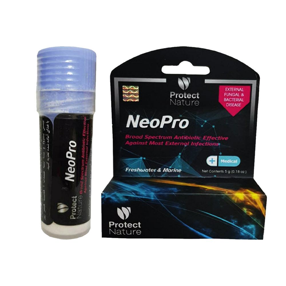 پودر درمانی ضد باکتری آبزیان پروتکت نیچر Neo Pro (5 گرم)