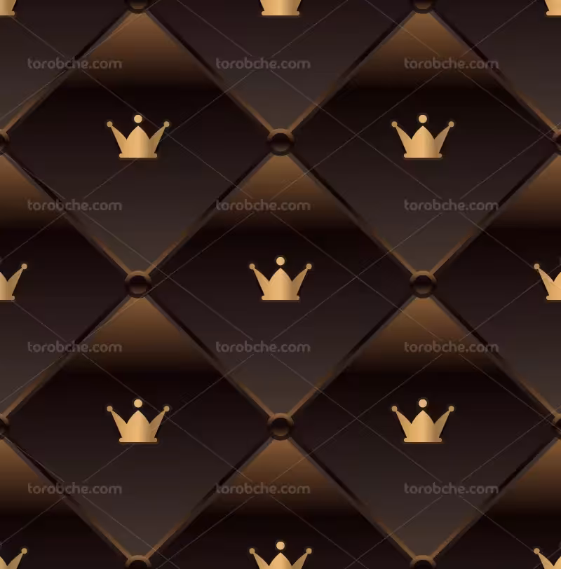 وکتور پترن طلایی و قهوه ای | گرافیک با طعم تربچه