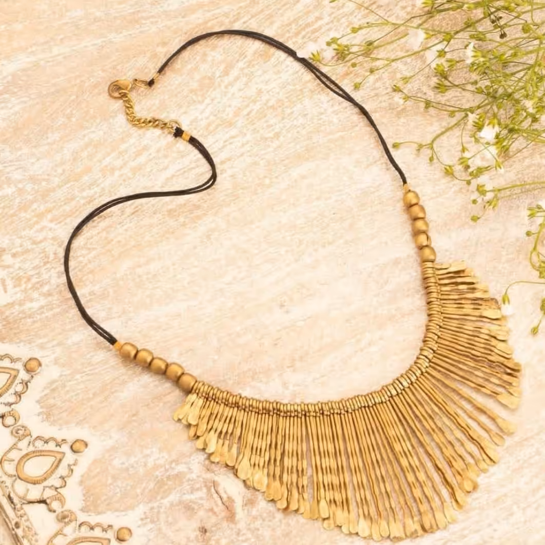 گردنبند سرخپوستی برنجی