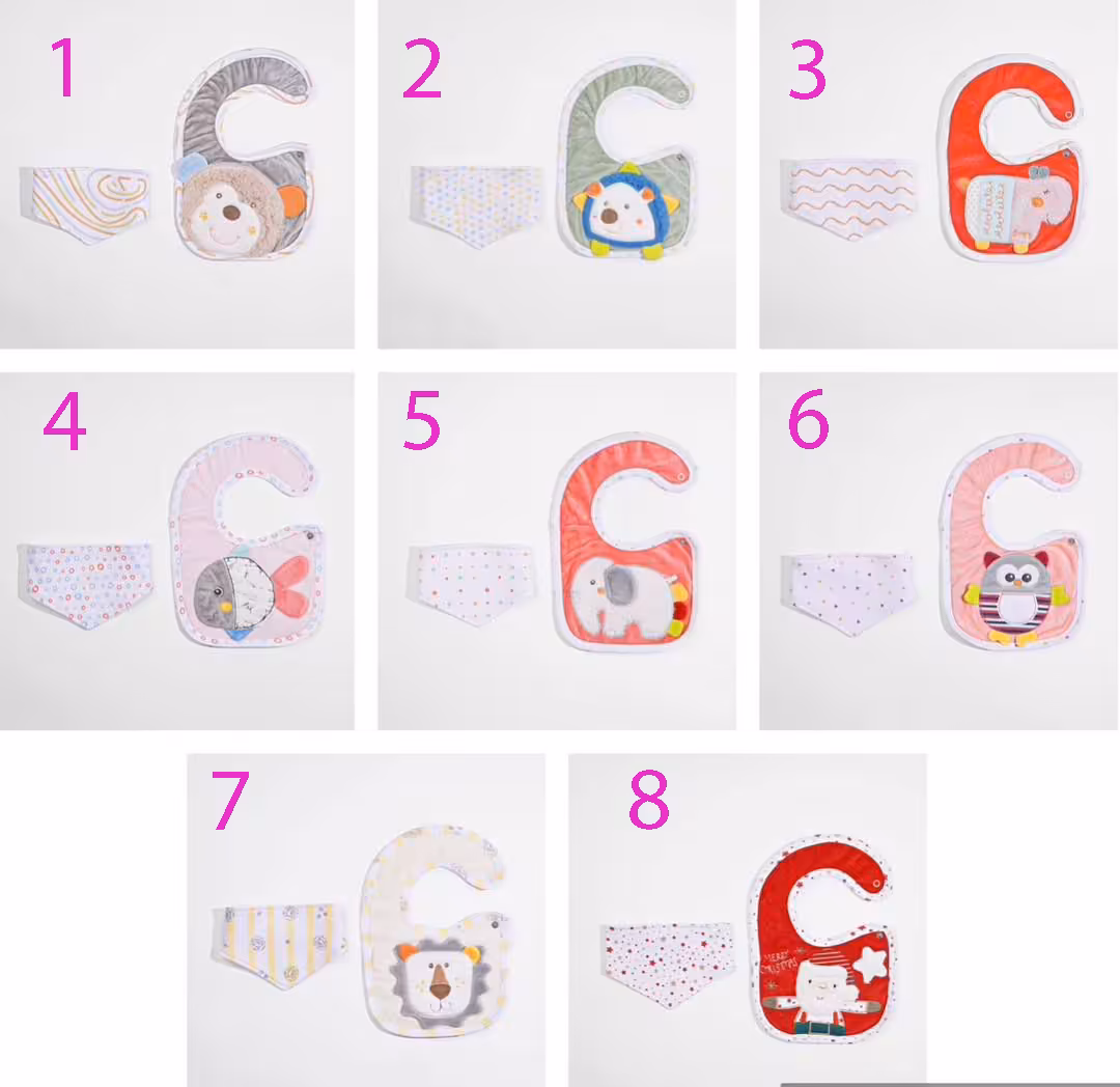 پیشبند و دستمال گردن نوزاد له ب le be | سیسمونی بدو نی نی