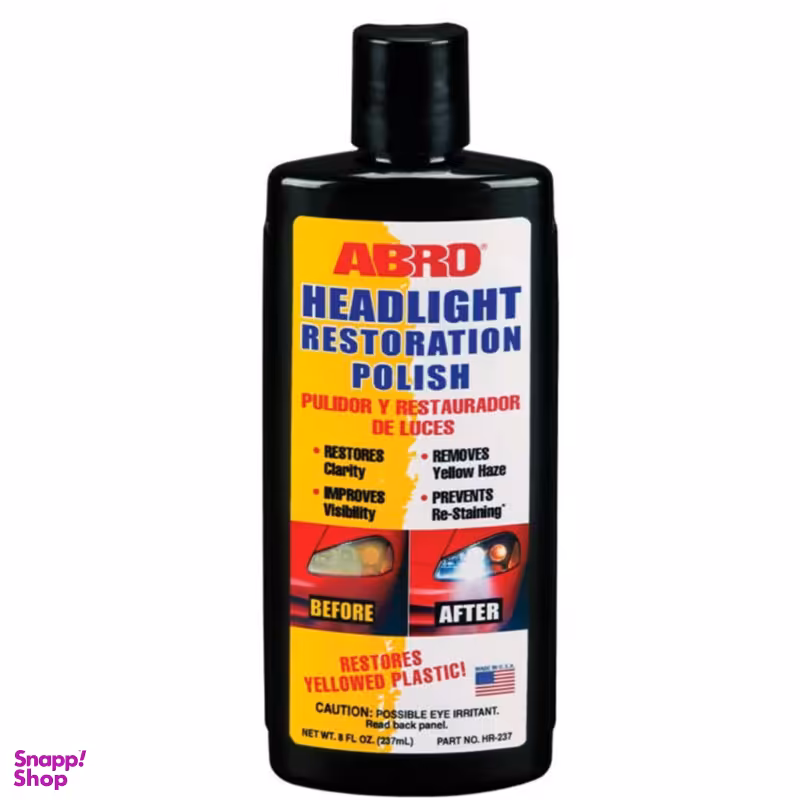 پوليش و براق كننده چراغ خودرو آبرو مدل HR-237 حجم 237 ميلي ليتر