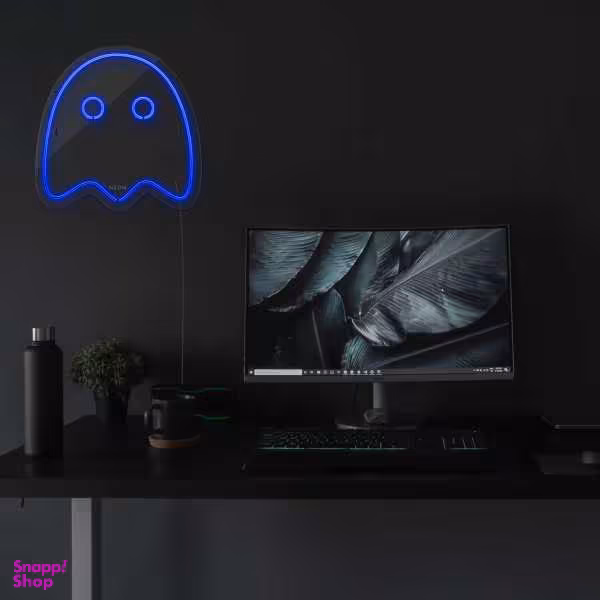 چراغ دیواری نئون دیزاین طرح Packman-2_BL