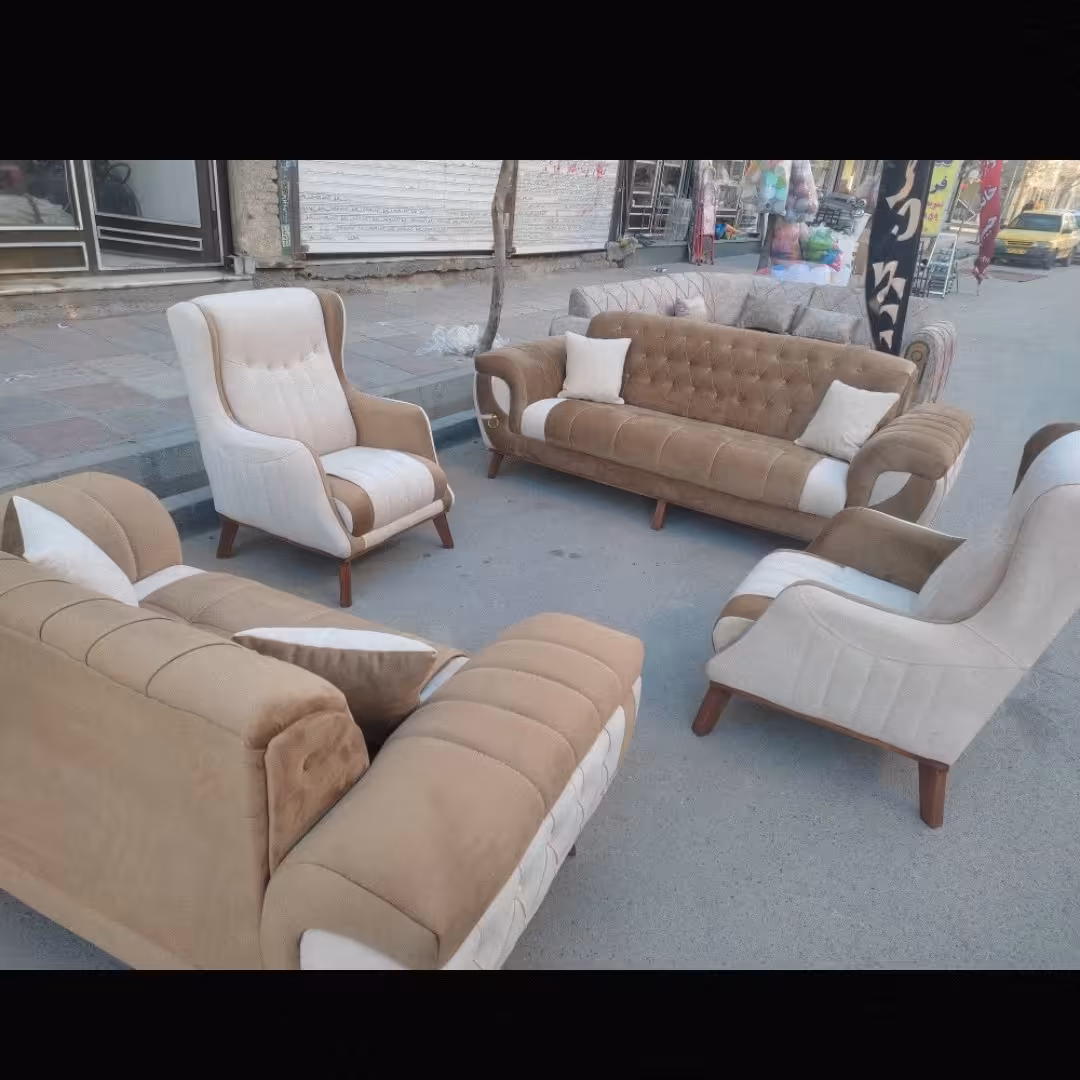 مبل کرم مبلمان راحتی کمربندی 