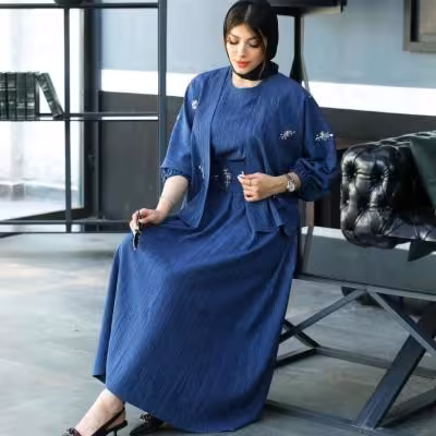 کت و سارافون و کمربند ست سه تیکه سنگ دوزی