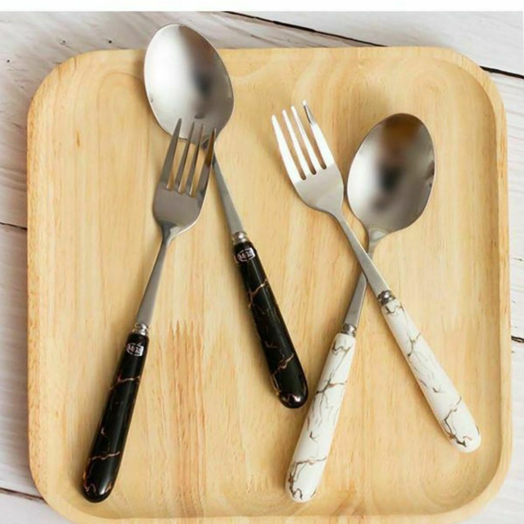 قاشق چنگال ماربل