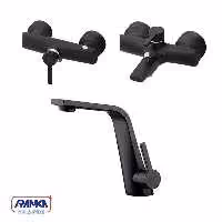 ست شیرآلات kwc مدل متیس مشکی