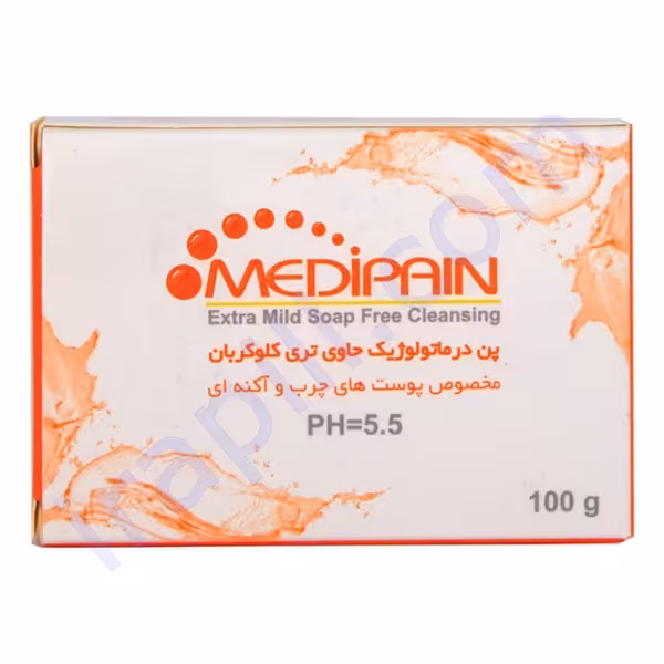 پن درماتولوژیک حاوی تری کلوکربان  TCC 1%  مناسب پوست های چرب مدیپن 100 گرم