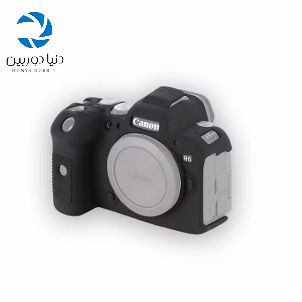 کاور دوربين سیلیکونی مشکي Canon Eos R6 cover