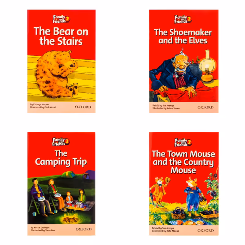 کتاب Family and Friends2 Readers اثر جمعی ازنویسندگان انتشارات آکسفورد 4 جلدی