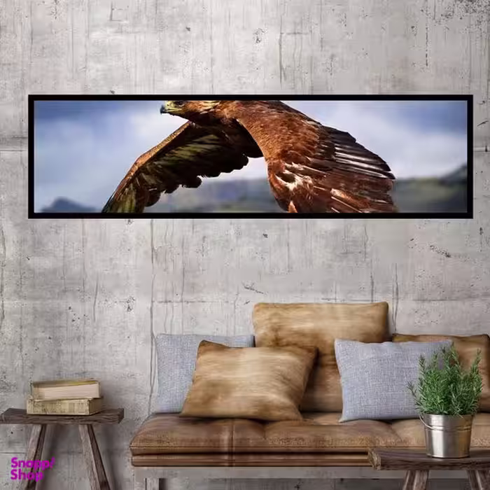 تابلو بکلیت طرح پرندگان شاهین مدل کشیده B-7386