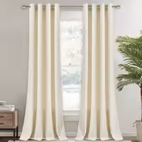 پرده مخمل کالیفرنیا ترک درجه یک رنگ شیری