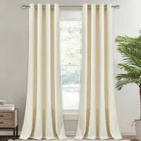 پرده مخمل کالیفرنیا ترک درجه یک رنگ شیری