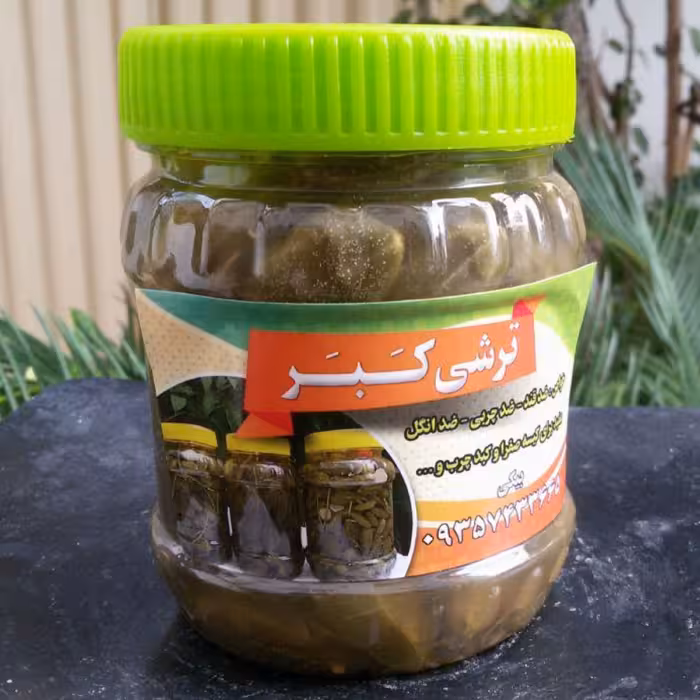ترشی خیار ریز قلمی کبر وزن 400 گرمی