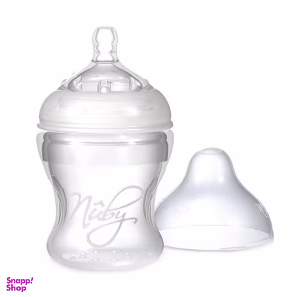 شیشه شیر تمام سیلیکونی نوبی (Nuby) مدل ID67017 ظرفیت 150 میلی لیتر