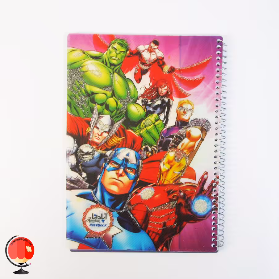 دفتر نقاشی 50 برگ سیمی طرح انتقام جویان آپادانا