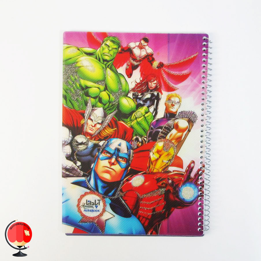 دفتر نقاشی 50 برگ سیمی طرح انتقام جویان آپادانا