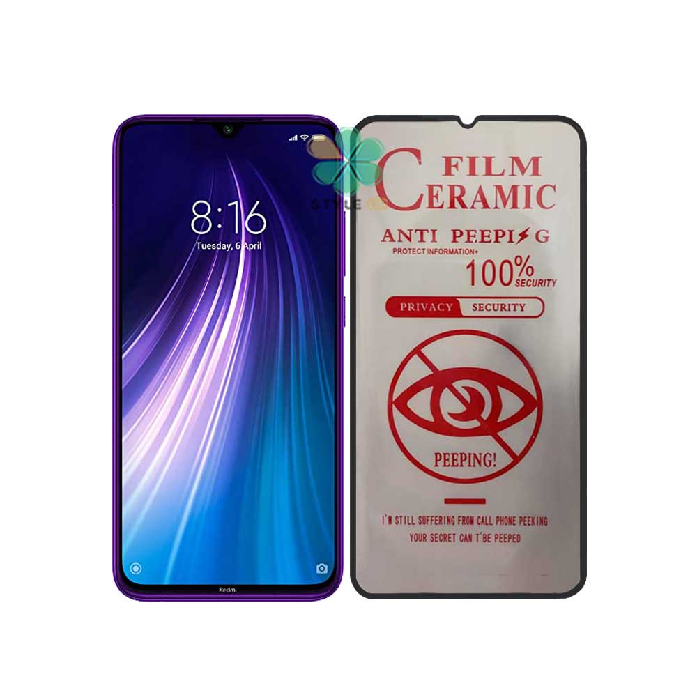 محافظ گلس سرامیک پرایوسی گوشی شیائومی Redmi Note 8 2021