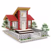 اسباب بازی ساختنی 1382 تکه مدل ویلای کوهستانی اشل ESHEL کد 092209