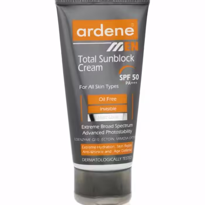 کرم ضد آفتاب آقایان آردن مدل Total SPF50 وزن 50 گرم