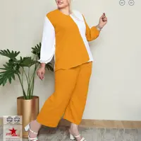 ست بلوز شلوار سایز بزرگ 7009 