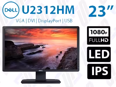 مانیتور Dell U2312-HMT دل 23 اینچ استوک W-LED FHD e-IPS sRGB 99% 8ms