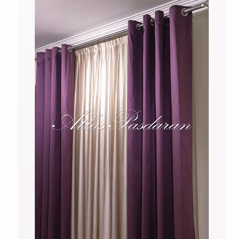 پرده پانچ آماده تافته ساده در ابعاد 150 در 280 سانتیمتر