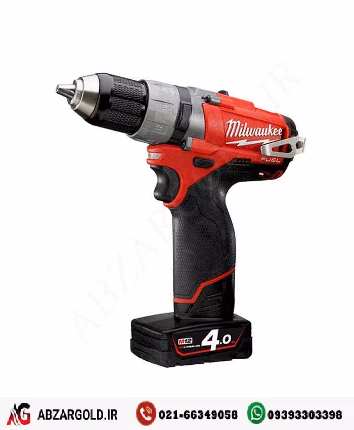 دریل پیچ گوشتی شارژی میلواکی چکشی مدل M12-CDD-402C