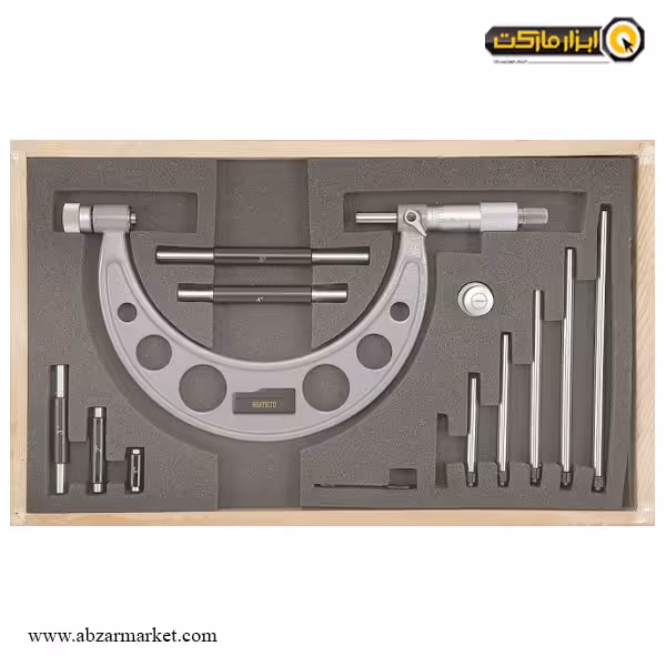 ست میکرومتر آسیمتو میله ای 200-100 خارج سنج مدل 6-08-111