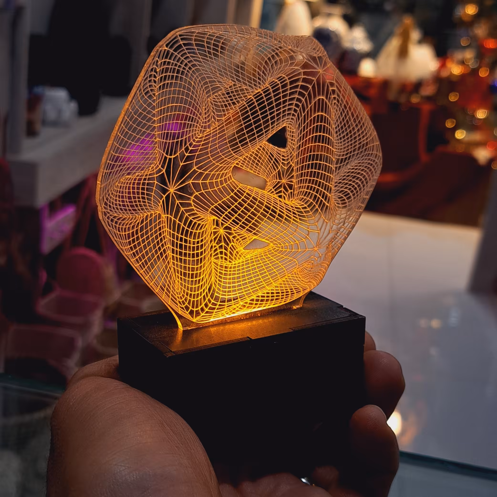 چراغ خواب فانتزی چراغخواب فانتزی چراغ خواب چوبی چراغ کودک چراغ 3بعدی چراغ ال ای دی شب خواب  اباژور کودک  چراغ خواب هندسی