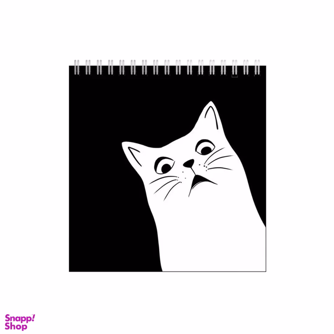 دفتر طراحی بامبیلیپ طرح گربه متعجب کد 2598891