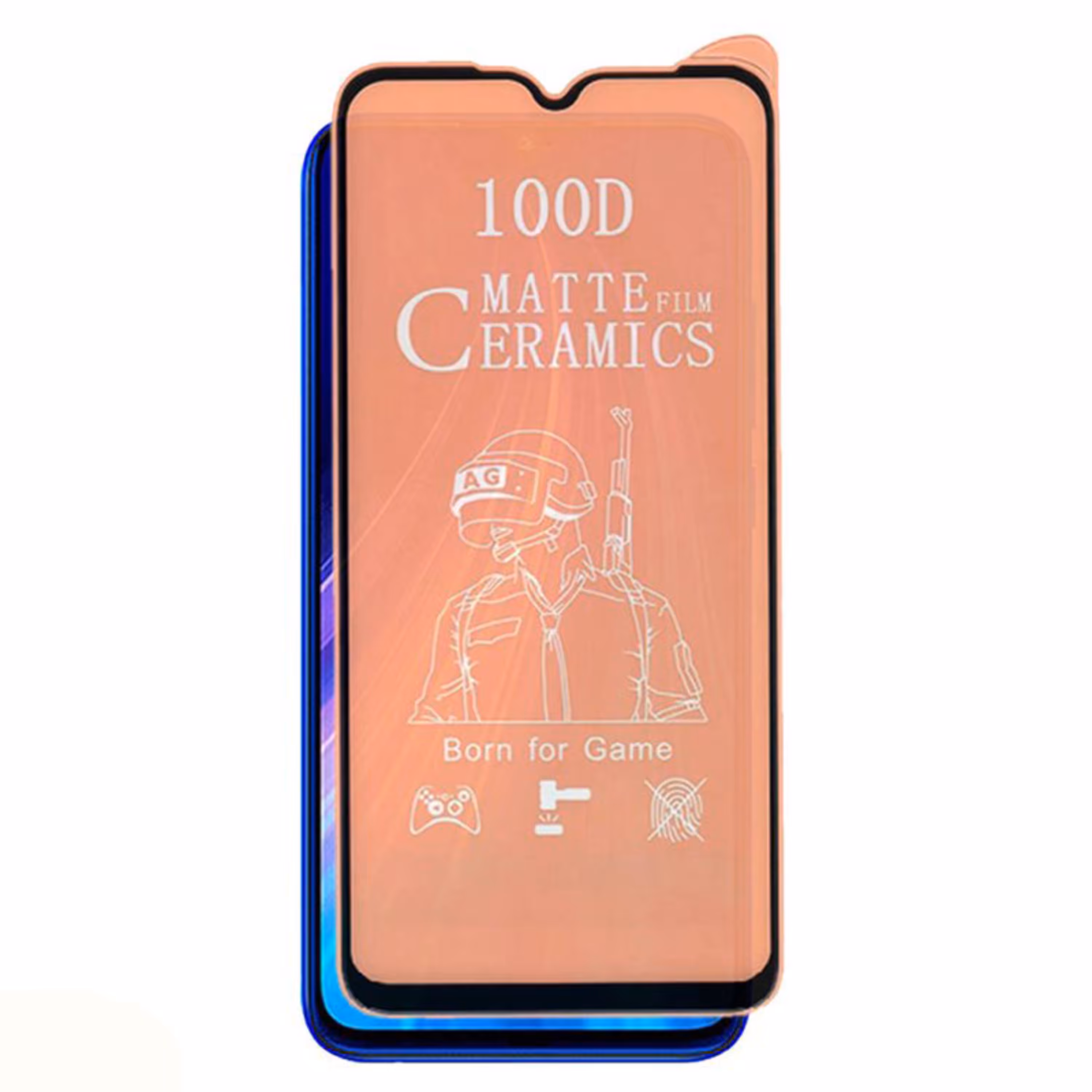 محافظ صفحه نمایش سرامیکی مات 100D مناسب برای گوشی سامسونگ Galaxy A12