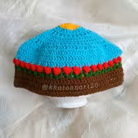 کاور قوری قلاب بافی طرح یک روز آفتابی آسمان آبی در دشت لاله ها 😍😊🌷☀