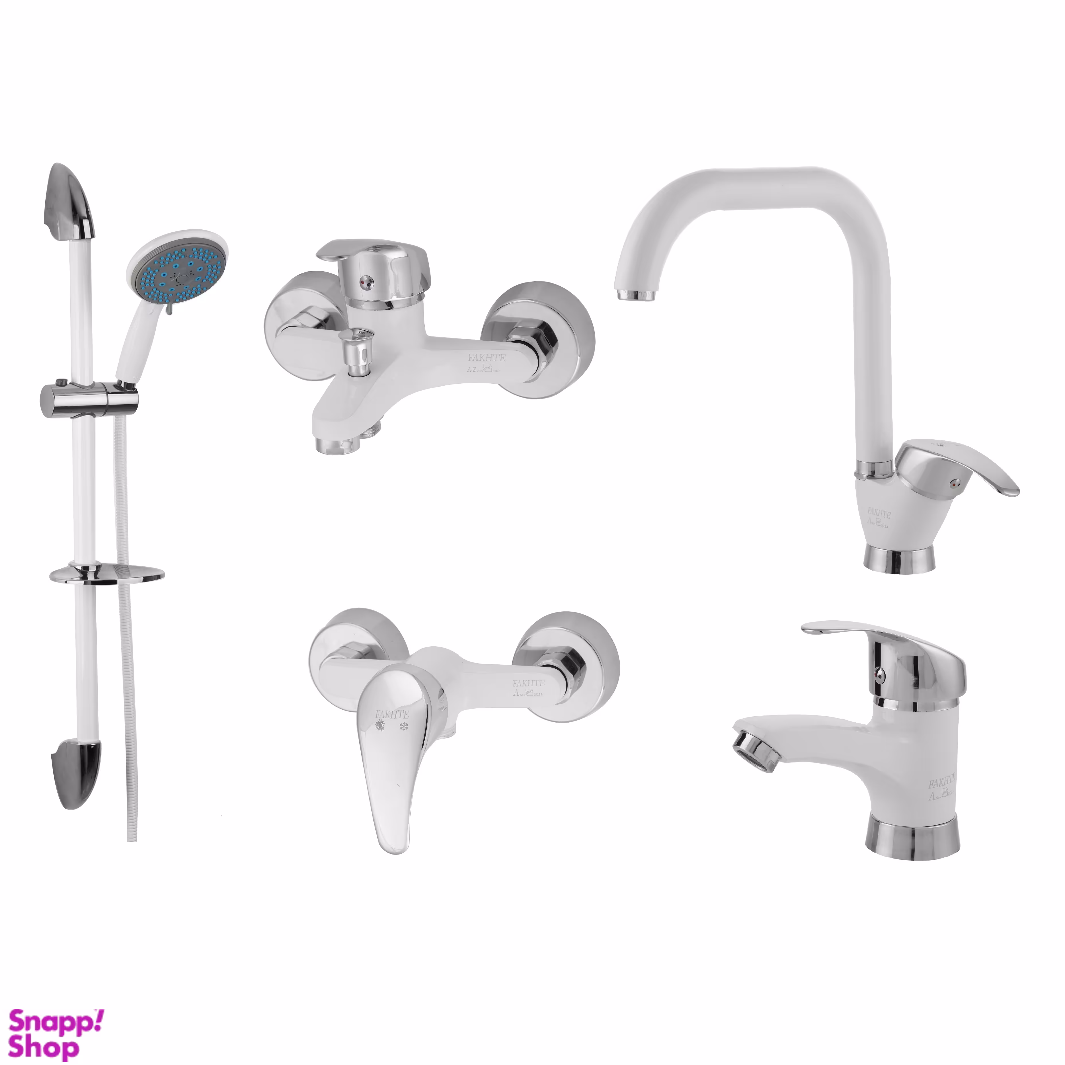 ست شیرآلات فاخته مدل ماهان مجموعه 5 عددی