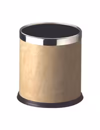 سطل زباله 6 لیتر اکو (EKO) طرح چرم کرم