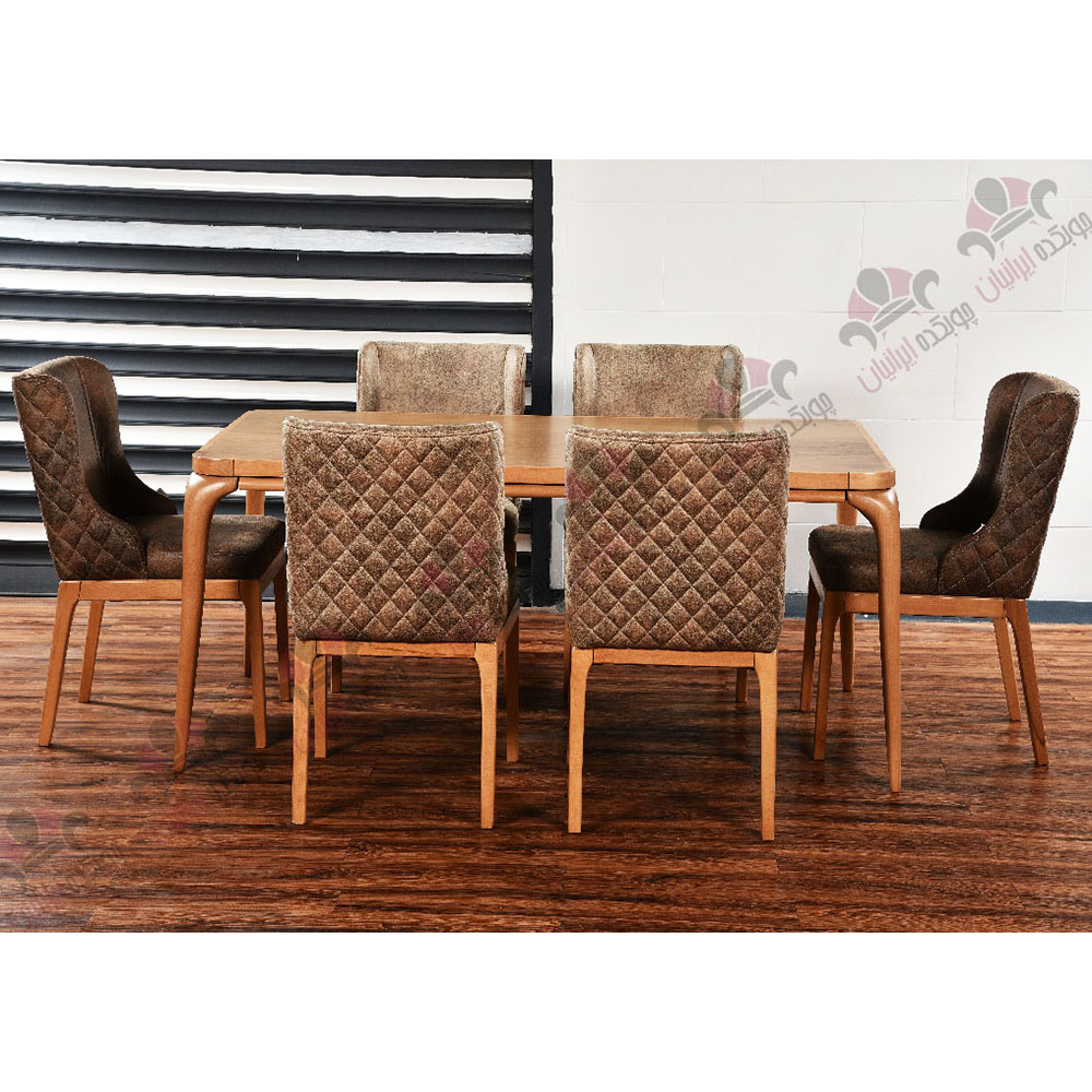 میز ناهار خوری 6 نفره چوبی اسپرت مدل دیاموند