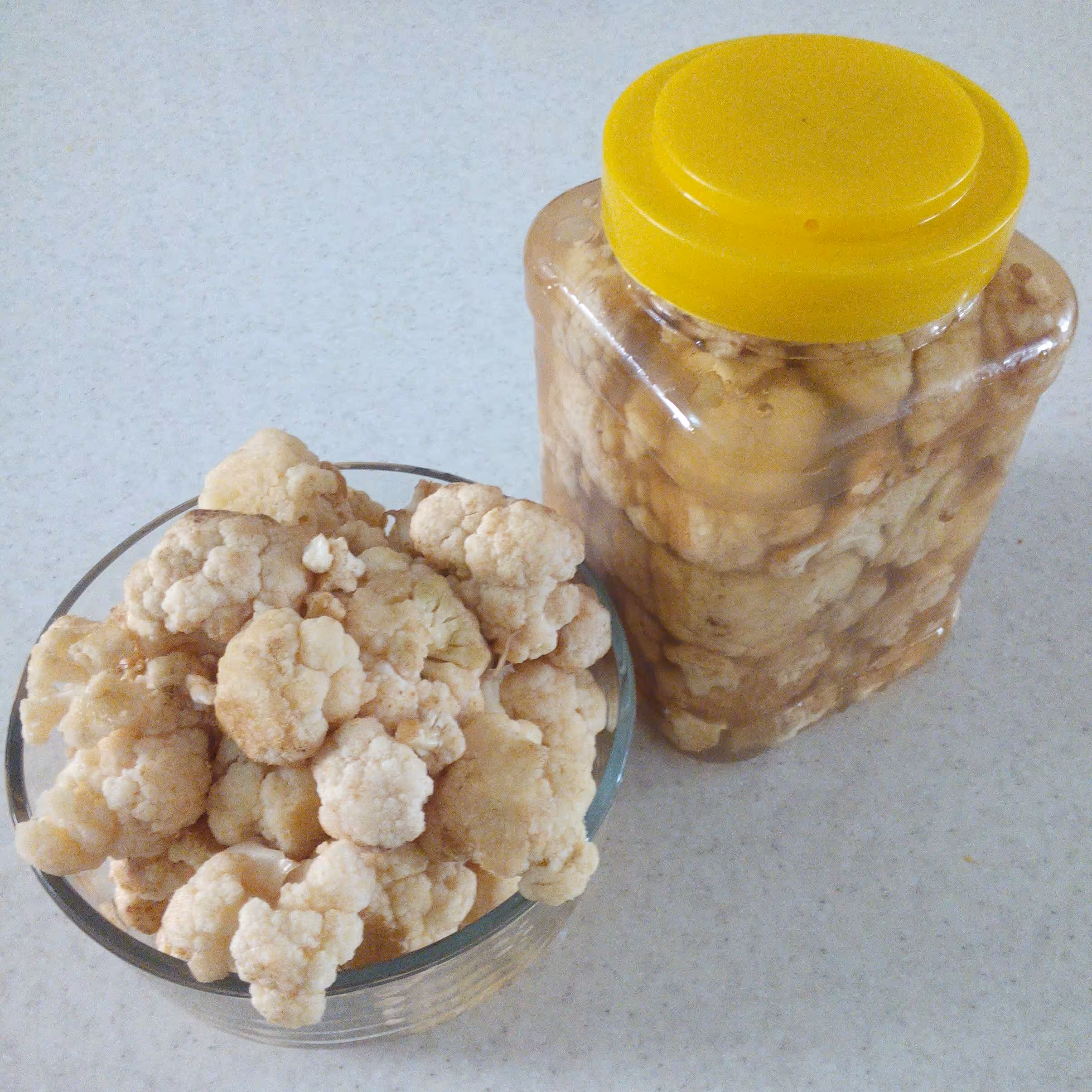 ترشی گل کلم خانگی نازخاتون بدون مواد نگهدارنده