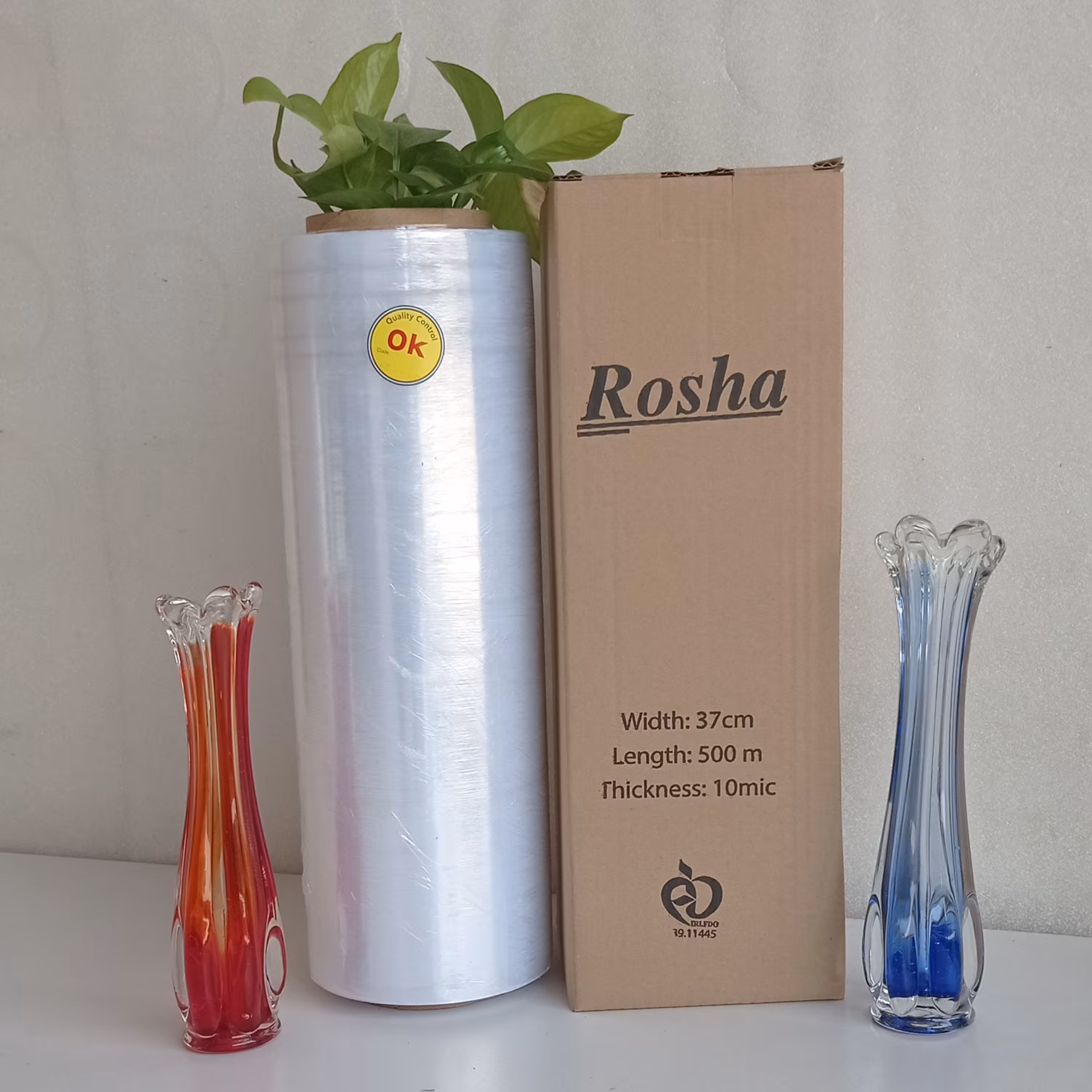 سلفون روشا 500متر کارتن تک2500گرم-37سانت-12 میکرون